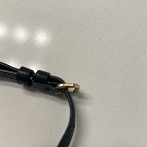 Coach “Ellen”Black Leather Crossbody Bag with Gold Accents - Picture 12 of 13